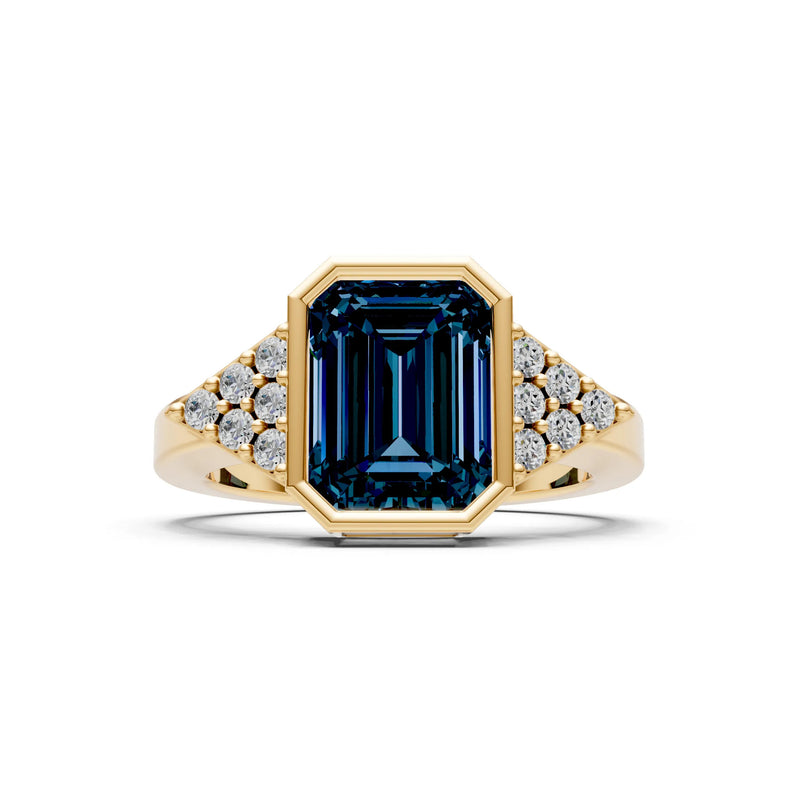 Vintage Inspired Bezel Set Cocktail Ring