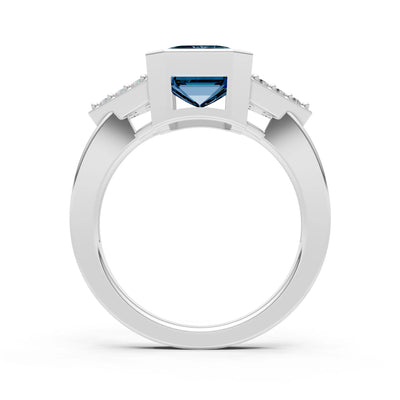 Vintage Inspired Bezel Set Cocktail Ring