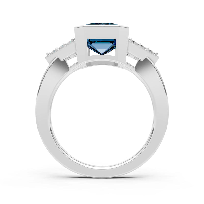 Vintage Inspired Bezel Set Cocktail Ring