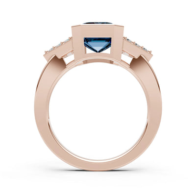 Vintage Inspired Bezel Set Cocktail Ring