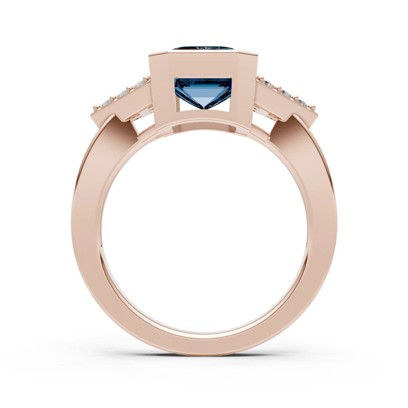Vintage Inspired Bezel Set Cocktail Ring