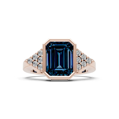 Vintage Inspired Bezel Set Cocktail Ring