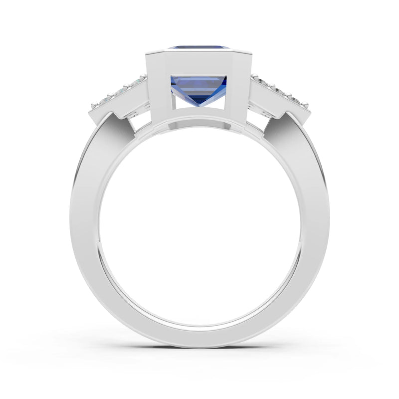 Vintage Inspired Bezel Set Cocktail Ring
