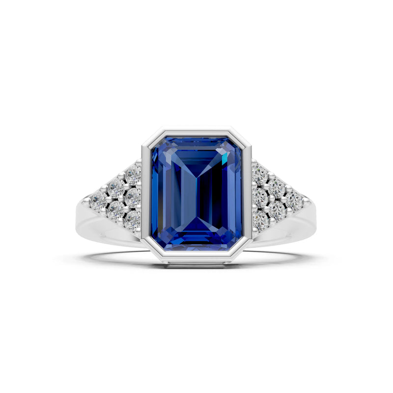 Vintage Inspired Bezel Set Cocktail Ring