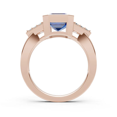 Vintage Inspired Bezel Set Cocktail Ring