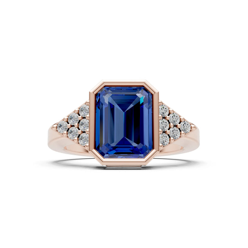Vintage Inspired Bezel Set Cocktail Ring
