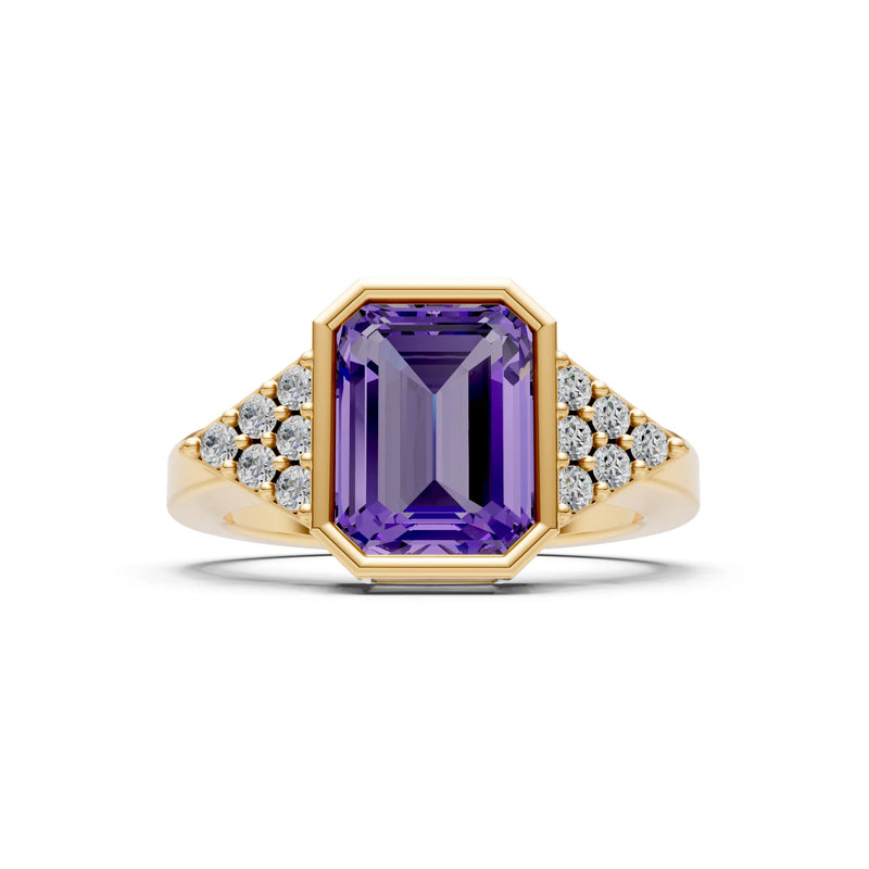 Vintage Inspired Bezel Set Cocktail Ring