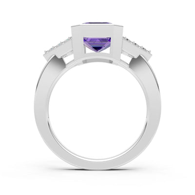 Vintage Inspired Bezel Set Cocktail Ring