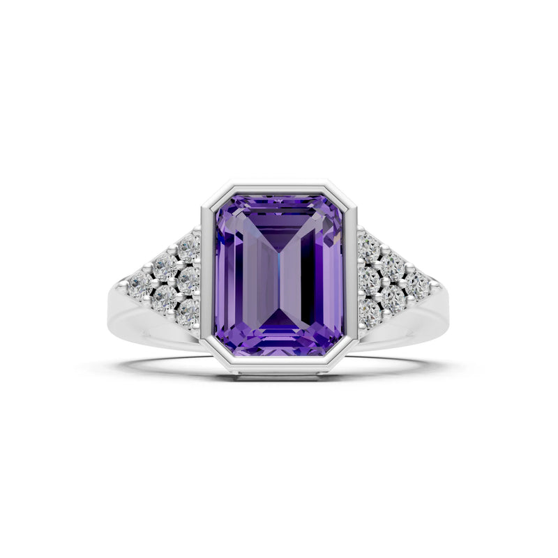 Vintage Inspired Bezel Set Cocktail Ring