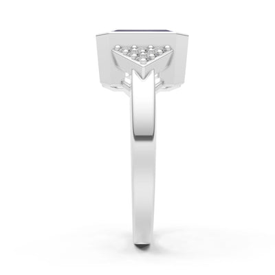 Vintage Inspired Bezel Set Cocktail Ring