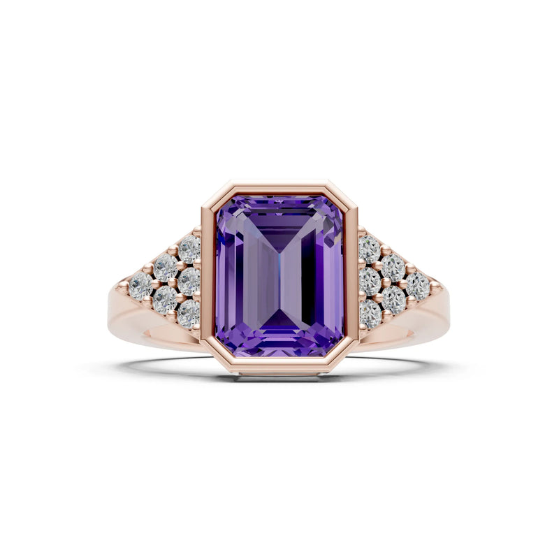 Vintage Inspired Bezel Set Cocktail Ring