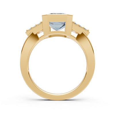 Vintage Inspired Bezel Set Cocktail Ring