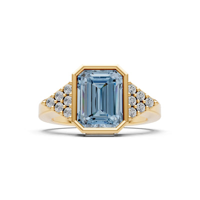 Vintage Inspired Bezel Set Cocktail Ring