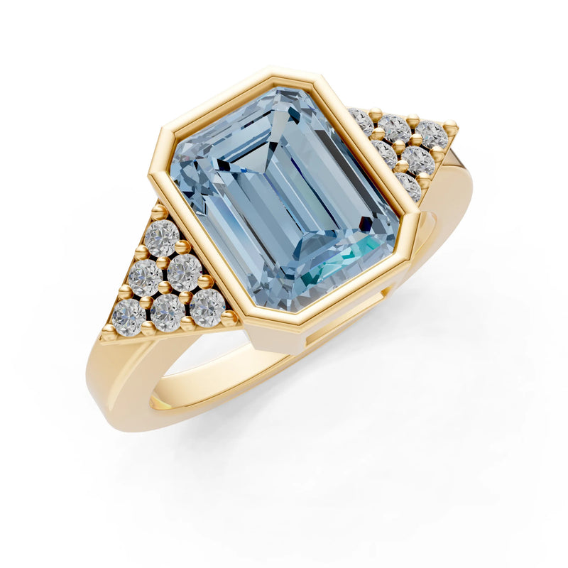 Vintage Inspired Bezel Set Cocktail Ring