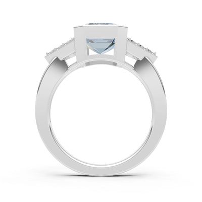 Vintage Inspired Bezel Set Cocktail Ring