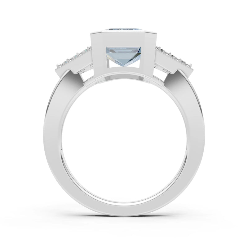 Vintage Inspired Bezel Set Cocktail Ring