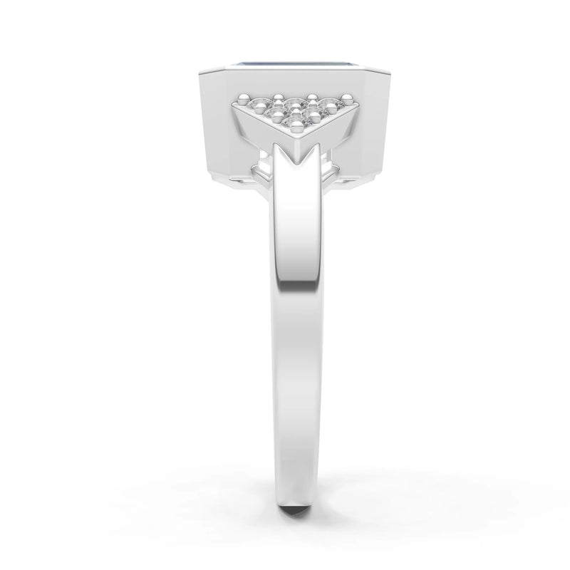 Vintage Inspired Bezel Set Cocktail Ring