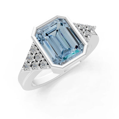 Vintage Inspired Bezel Set Cocktail Ring