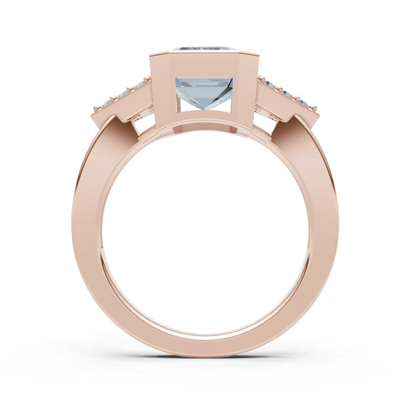 Vintage Inspired Bezel Set Cocktail Ring