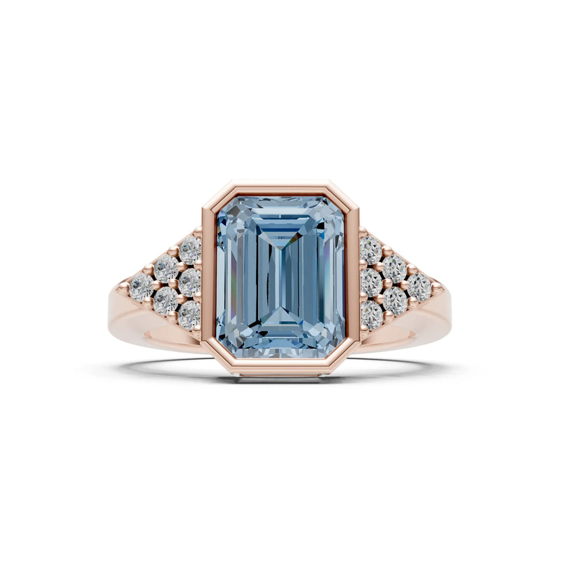 Vintage Inspired Bezel Set Cocktail Ring