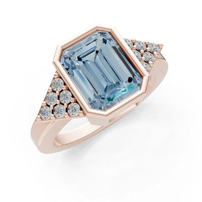 Vintage Inspired Bezel Set Cocktail Ring