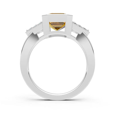 Vintage Inspired Bezel Set Cocktail Ring