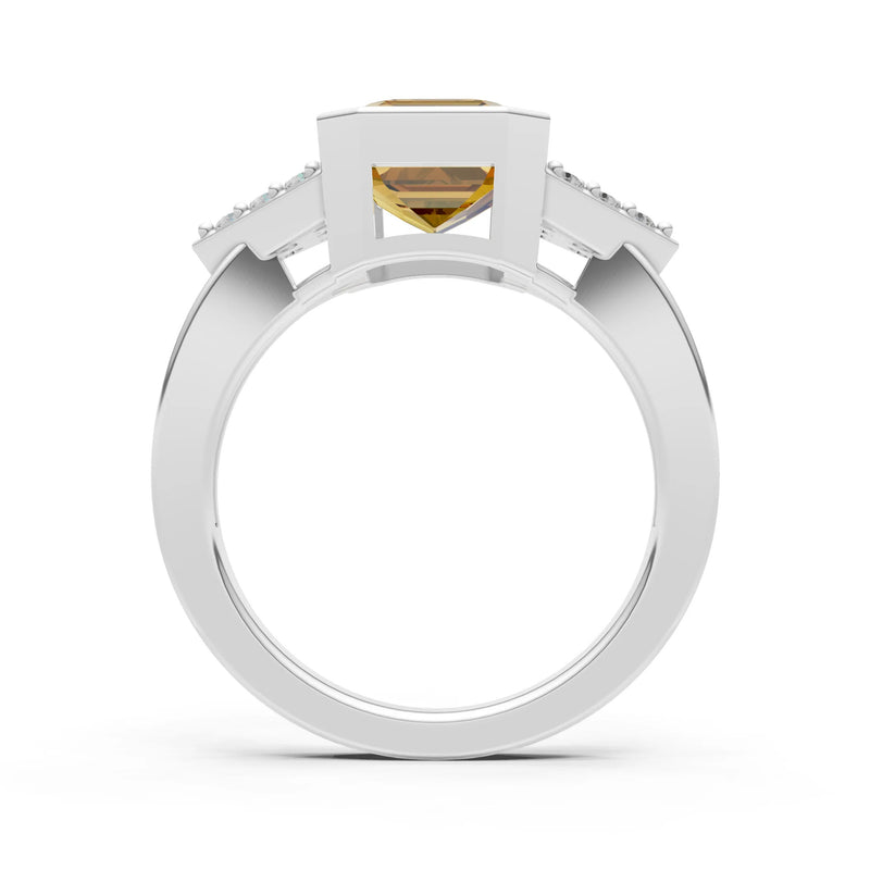 Vintage Inspired Bezel Set Cocktail Ring