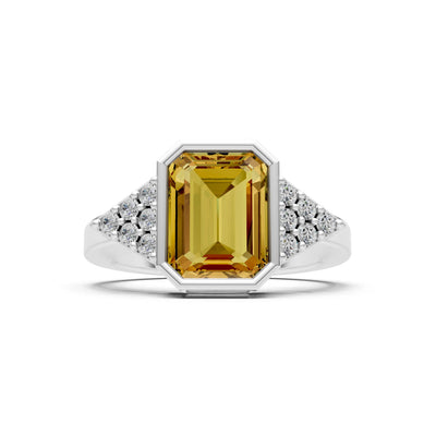 Vintage Inspired Bezel Set Cocktail Ring