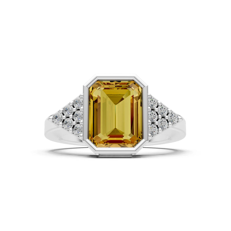 Vintage Inspired Bezel Set Cocktail Ring