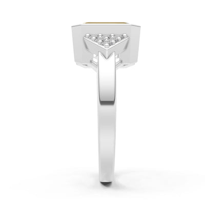 Vintage Inspired Bezel Set Cocktail Ring