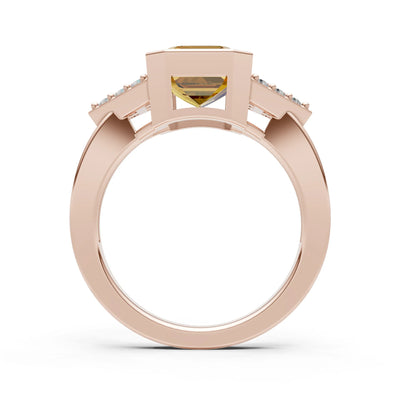 Vintage Inspired Bezel Set Cocktail Ring