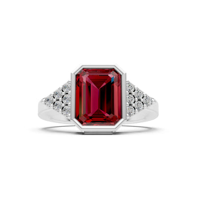 Vintage Inspired Bezel Set Cocktail Ring