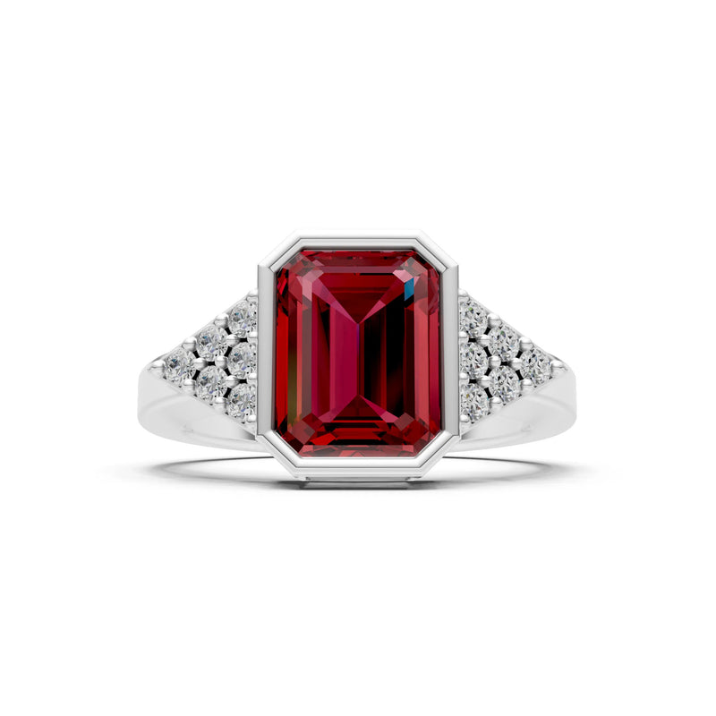 Vintage Inspired Bezel Set Cocktail Ring
