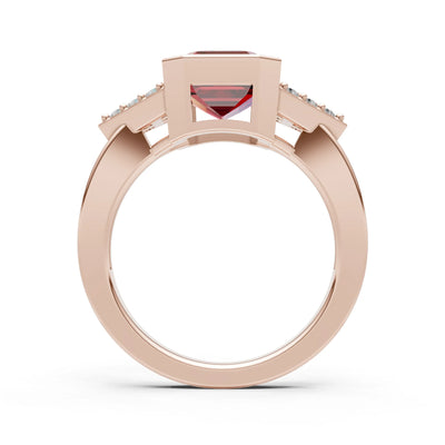 Vintage Inspired Bezel Set Cocktail Ring