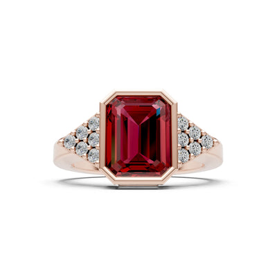 Vintage Inspired Bezel Set Cocktail Ring