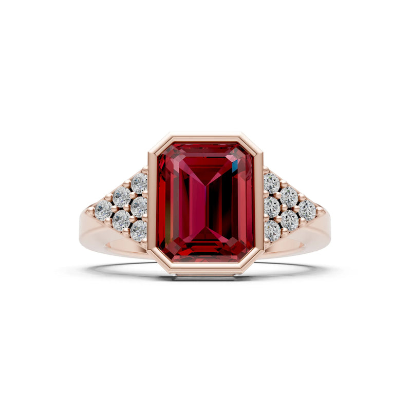 Vintage Inspired Bezel Set Cocktail Ring