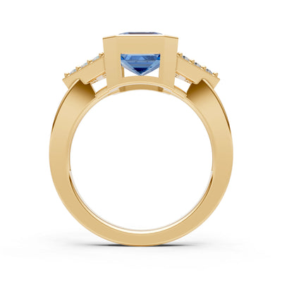 Vintage Inspired Bezel Set Cocktail Ring