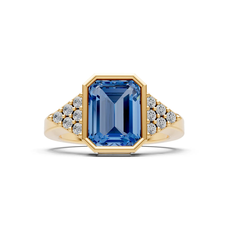 Vintage Inspired Bezel Set Cocktail Ring