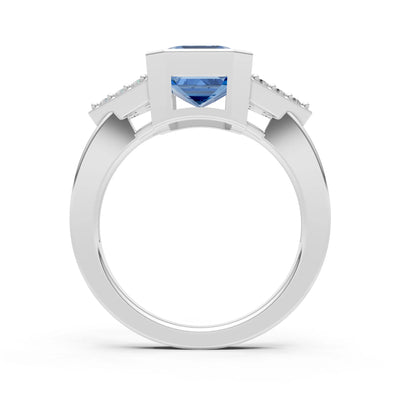 Vintage Inspired Bezel Set Cocktail Ring