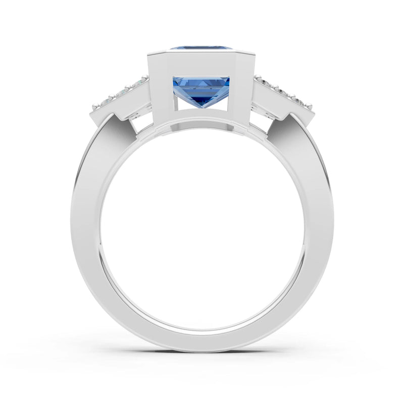 Vintage Inspired Bezel Set Cocktail Ring