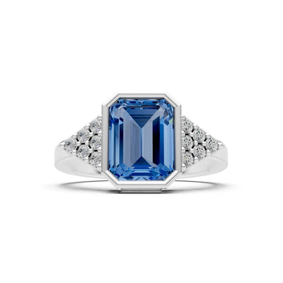 Vintage Inspired Bezel Set Cocktail Ring