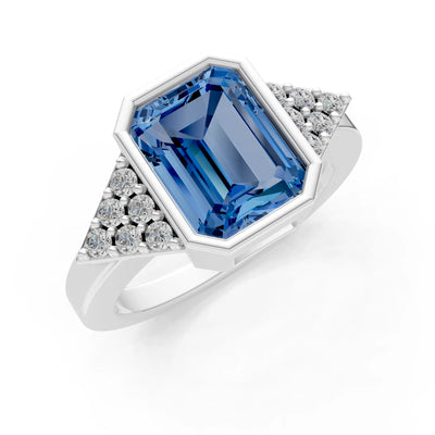 Vintage Inspired Bezel Set Cocktail Ring