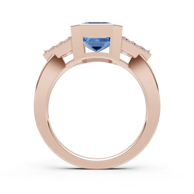 Vintage Inspired Bezel Set Cocktail Ring