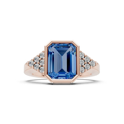 Vintage Inspired Bezel Set Cocktail Ring