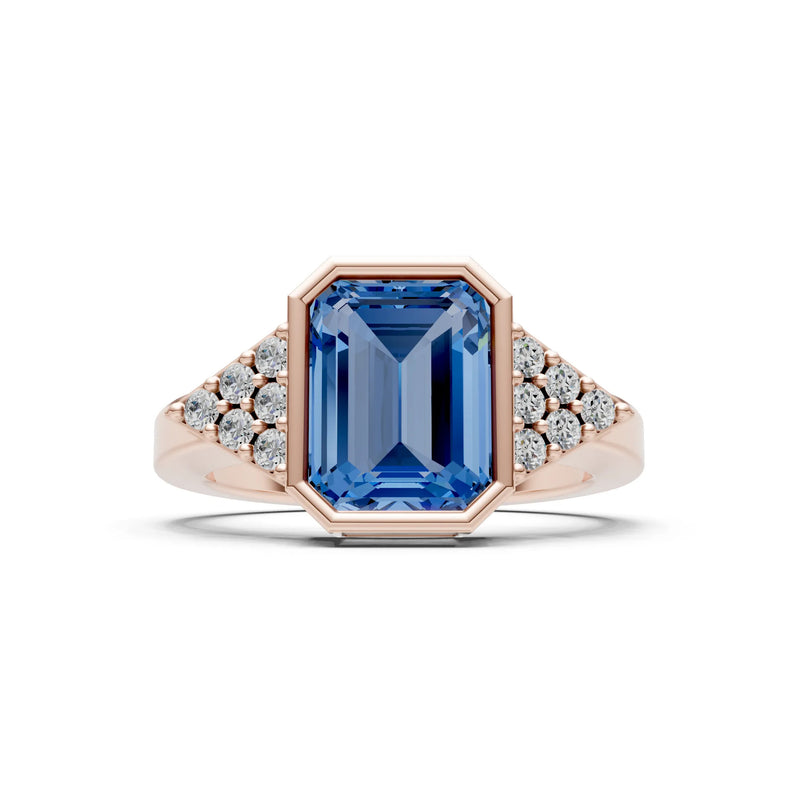 Vintage Inspired Bezel Set Cocktail Ring