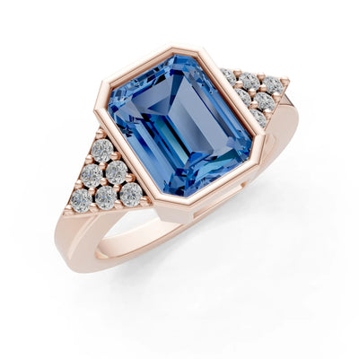 Vintage Inspired Bezel Set Cocktail Ring
