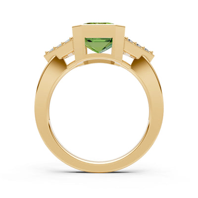 Vintage Inspired Bezel Set Cocktail Ring