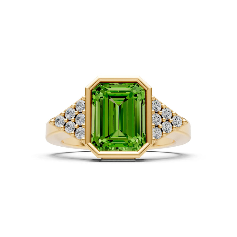 Vintage Inspired Bezel Set Cocktail Ring