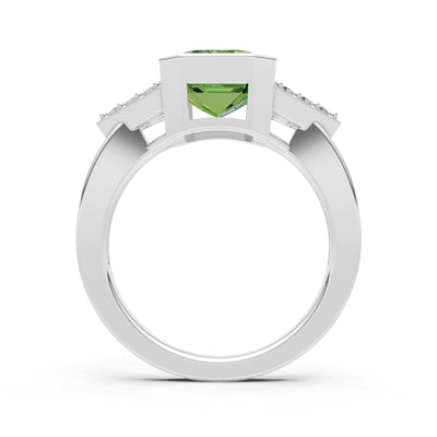 Vintage Inspired Bezel Set Cocktail Ring