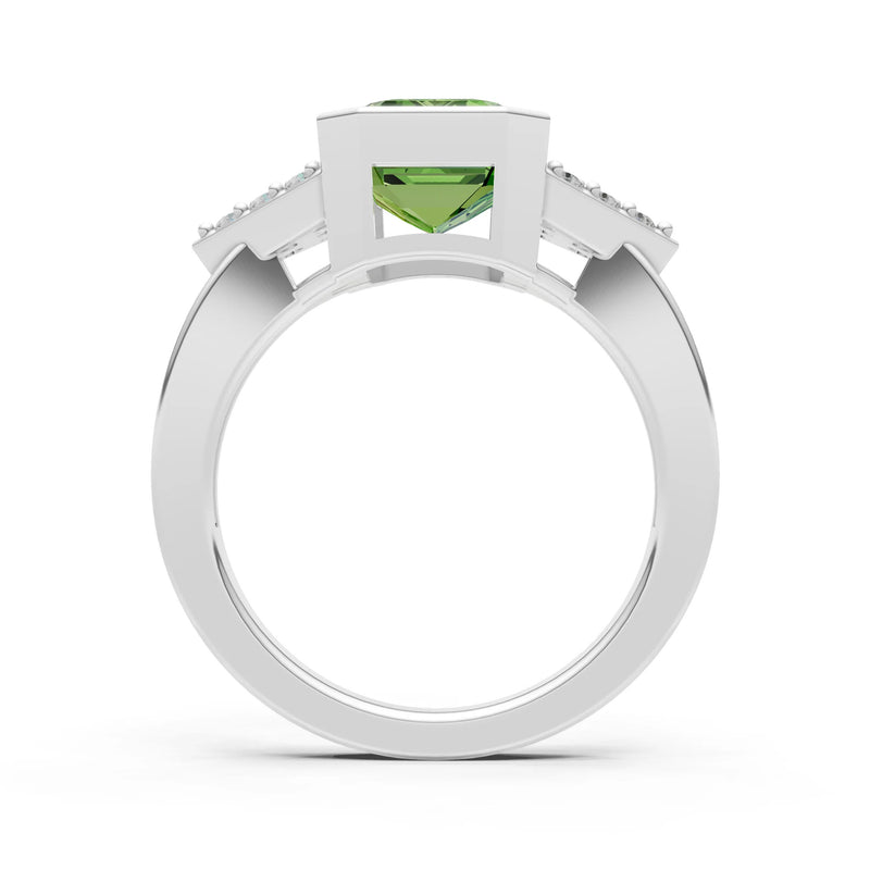 Vintage Inspired Bezel Set Cocktail Ring